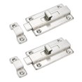 thumbnail image 1 of Rannb Slide Latch Stainless Steel Door Window Latch Sliding Barrel Bolt Lock for Home/Office Security 4-Inch Length -Pack of 2, 1 of 4