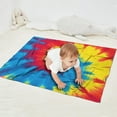 thumbnail image 2 of Colorful Rainbow Tie Dye Spiral Pattern Blanket,Comfortable Soft Flannel Throw Blanket,All Season,Warm Lightweight Blankets for Sofa Bed Couch Living Room Chair,30"x40", 2 of 4