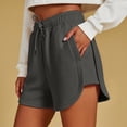 thumbnail image 2 of Tumotour Plus Size Summer Athletic Workout Shorts for Women Elastic Waist Shorts with Pockets Drawstring Summer Running Shorts Yoga Pants, 2 of 8