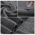 thumbnail image 7 of Dowellia 4 Pack Bath Towels Set, 28"x 55" Large Bath Sheets, Highly Absorbent & Quick Dry, Soft Microfiber Towels for Bathroom Spa Hotel Gym, Dark Gray Stripe, 7 of 7
