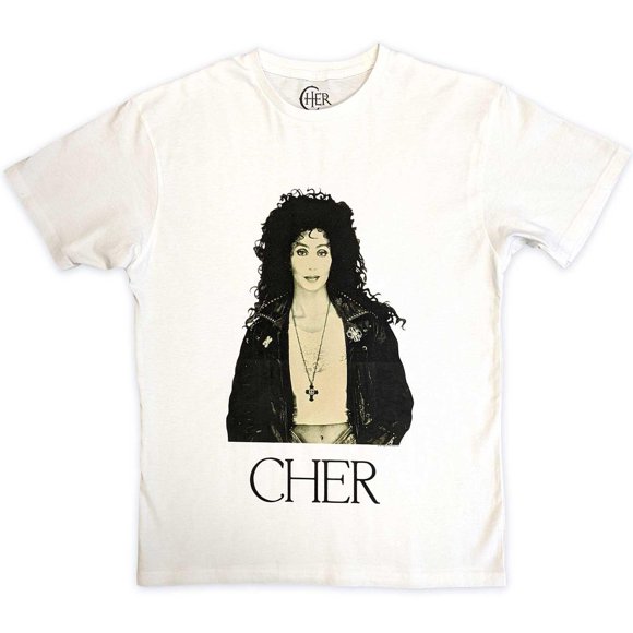 Cher Veste en Cuir pour Adulte T-Shirt en Coton