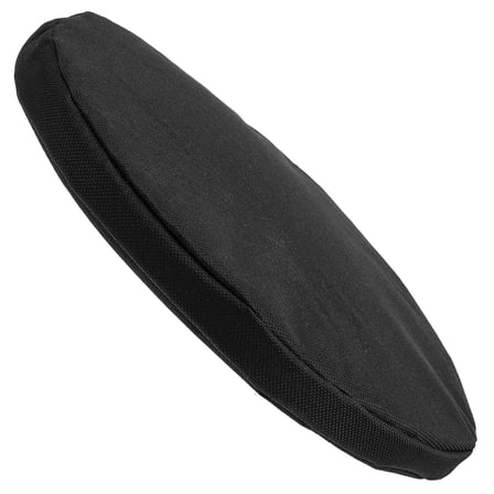 DRAFIDEEP Collapsible Stool Cushion Black Storage Convenience 1Set 9.5X9.5X1In For Picnic And Barbecue