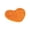 Orange, variant on Beautynvta Heart Shaped Rugs for Bathroom, Non-Slip Absorbent Chenille Bath Mat Valentine's Day Decoration, Mats Carpet for Shower, Bedroom, Bathtub, 20" x 16", Hot Pink
