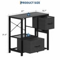 thumbnail image 2 of 40-50 Gallon Heavy Duty Fish Tank Stand with Drawers & Built-in Power Outlet, Multi Storage for Aquarium Turtle Reptile Terrarium Tank, Black, 2 of 6