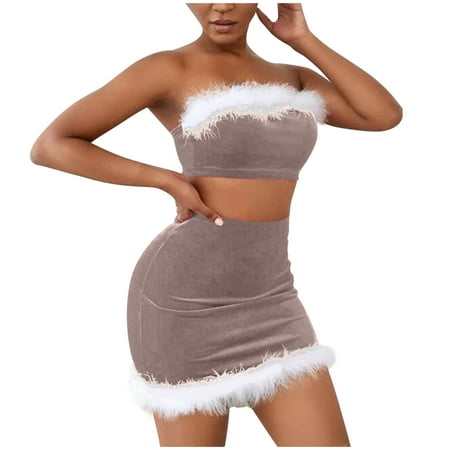 

PEONAVET Women s Sexy Santa Christmas Lingerie Set Babydoll Lace Chemises Sleepwear