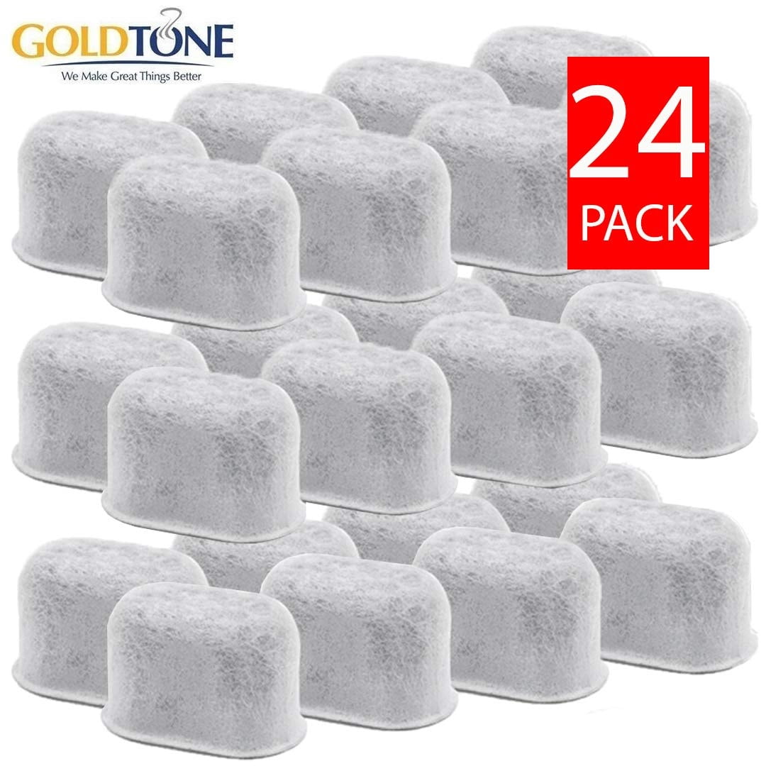 (24) GoldTone Replacement Charcoal Water Filter Cartridges for ALL