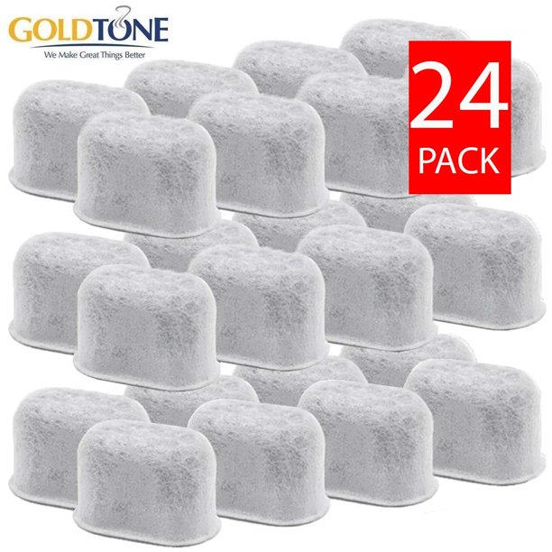 (24) GoldTone Replacement Charcoal Water Filter Cartridges for ALL