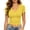 Yellow#short sleeve v neck tshirts for women, variant on FAVIPT Womens Crop V Neck Tee Short Sleeve Stretchy Lightweight Basic Tops Slim Fitted Breathable Buttery Soft Shirts Hot Pink,M