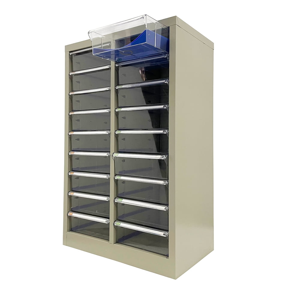 18 Medium Drawer File Cabinet for Office Book Locker Bank Reference Room Invoice Storage