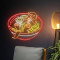 thumbnail image 3 of Handmadetneonsign Custom Capybara Ramen Neon Sign, Capybara Japanese Noodles Led Sign, Japan Ramen, 3 of 5