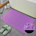 thumbnail image 1 of Alfombrilla antideslizante para baño Homaxy, alfombrilla para suelo de ducha de PVC suave, alfombrilla para bañera, masaje de pies con ventosa, almohadilla antideslizanteTipo cómodo846CMx46CM Deng Xun unisex, 1 of 2