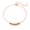 Gold, variant on Silver Chain Silver Beaded Ankle Bracelet
