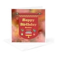 thumbnail image 5 of 3drose, Happy Birthday Brother Banner, Cake with Gifts and Balloons, 6 Greeting Cards with Envelopes, 5 of 7