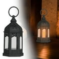 thumbnail image 2 of Souew Retro Candlestick Simple European Style Wind Lamp Castle Candle Holder Black,, 2 of 8