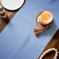thumbnail image 3 of Blue Cute Gourd Table Runner 90 Inches, Geometric Modern Abstract Art Bed Runner Dresser Scarves Tabletop for Indoor Outdoor Parties/Ceremony/Banquet, 13" x 90", 3 of 9