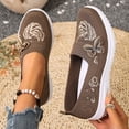 thumbnail image 6 of Women Casual Shoes Embroidered Loafers Flat Shoes Summer Footwear Exquisite Embroidery Breathable Slip On For Casual Outfits ,Us Size:7.5, 6 of 9
