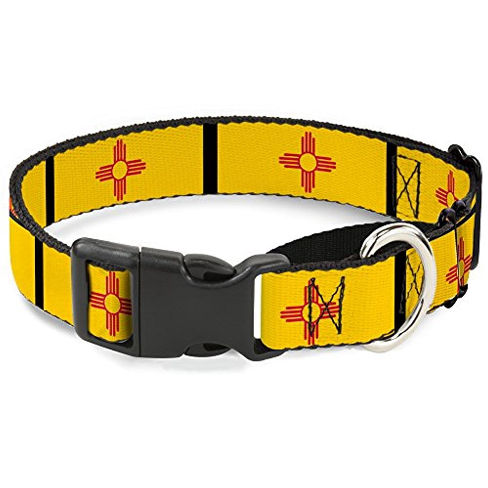 Buckle-Down New Mexico Flag Black Martingale Dog Collar