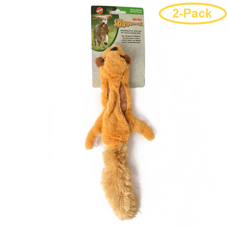 plush squirrel dog toy