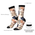 thumbnail image 4 of Fotbe Watercolor Plants Pattern Long Socks for Men & Women – Breathable & Stretchy Compression Socks, Ideal for Running, Travel, and Everyday Wear Size 5-11, 4 of 6