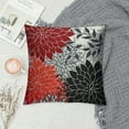 thumbnail image 2 of Nawypu Red and Black Gray Throw Pillow Covers Red Black Grey White Floral Pillows case 18x18 inch Modern Outdoor Cushion Cover for Home Couch Bed Sofa Patio,Double Side Printed, 2 of 5