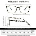 thumbnail image 6 of SUNVOES Reading Glasses 5 Pack Fashion Stripe for Men，250, 6 of 8