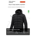 thumbnail image 6 of 2022 Hot Cotton-padded Jacket Double-control 15-zone Intelligent Constant Temperature Heating Cotton-padded Jacket Jacket Black XXL, 6 of 11