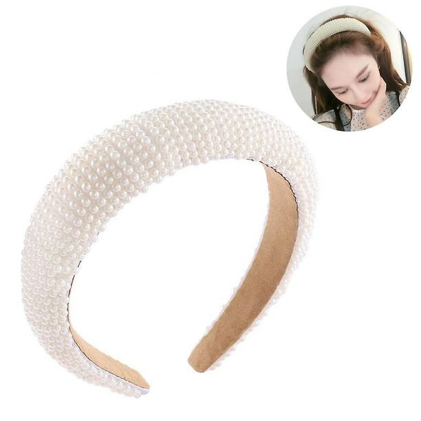 Hair Bands Pearls Artificial Pearl Headband Wedding Elegant Pearls Hair Accessories Long Shiny