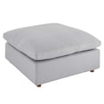 thumbnail image 2 of Modway Commix Down Filled Overstuffed Ottoman in Light Gray, 2 of 9