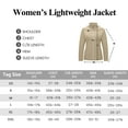 thumbnail image 7 of Little Donkey Andy Women's Running Woven Jacket Lightweight Breathable Windproof UPF50+ Shirt for Hiking Golf Khaki L, 7 of 7