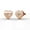 Rose Gold, variant on Cate & Chloe Vanessa 18k Rose Gold Plated Heart Stud Earrings with Swarovski Crystals for Women