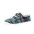 thumbnail image 2 of Willtoo Canvas Sneakers for Women Colorful Western Low Top Canvas Shoes Slip on Flats Loafers Shoes Casual Comfortable Breathable Walking Shoes, 2 of 5