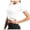A-White270, variant on Women's Solid Color Workout Crop Tops Slim Fit Criss Cross Waist Athletic Top Stretchy Activewear Gym Tee