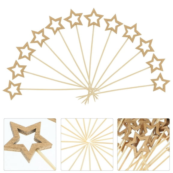MLINS  50 Pcs Christmas Star Skewers for Appetizers Shape Vacation