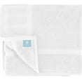 White Classic Luxury Bath Mat Towel Set, Absorbent Cotton Hotel Spa