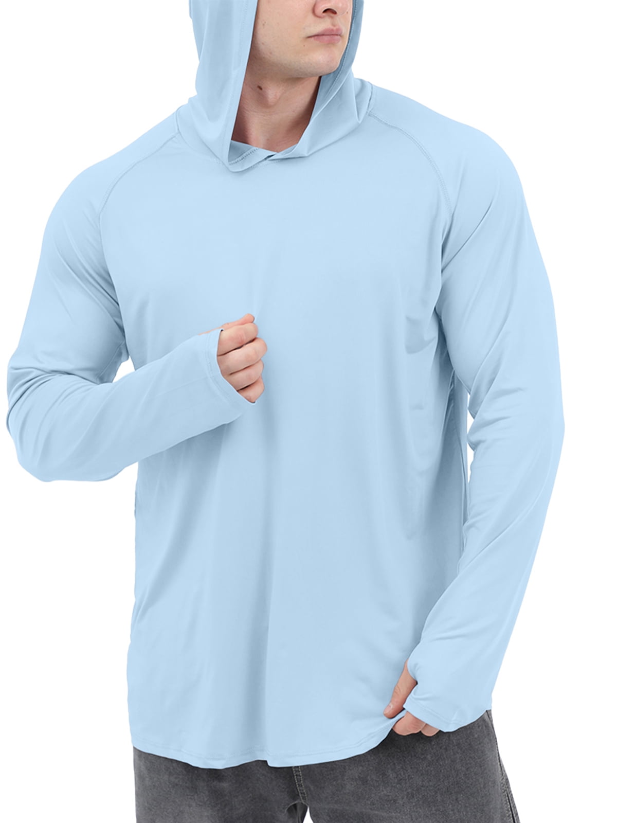 Inadays Men's UPF 50+ Sun Protection Hoodie Shirts Long Sleeve