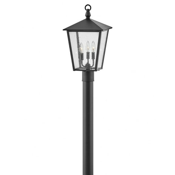 3 Light Medium Outdoor Post Top Or Pier Mount Lantern In Traditional Style 11 Inches Wide By 20.75 Inches High-Black Finish Hinkley Lighting 14061Bk