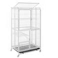 thumbnail image 3 of Btidfty 4-Tiers Cat Cages Indoor with 360 Degree Wheels Cat Enclosures 30.31x20.47x53.54in Collapsible Metal Wire Cats Kennels for Indoor Adult Cats Kitten Chinchilla, 3 of 8
