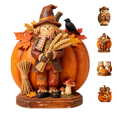 thumbnail image 2 of Yuntau 1 Pcs Fall Scarecrows Figurines Wooden Thanksgiving Table Decor, 2 of 4
