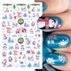 thumbnail image 1 of Pegatinas de uñas de Navidad 3D, navidad, adornos de invierno, adornos deslizantes para guantes de árbol de nieve, linternas, decoración, sombreros de Papá Noel, stickers uñas navideñas, 1 of 4