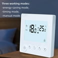 thumbnail image 3 of Amdohai Temperature Controller LCD Backlight Display Week Time Indoor Temperature Display Target Temperature Setting Manual, 3 of 8