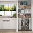 thumbnail image 5 of LALILO Kitchen Curtain Valance Pineapple Tropical Fruit Garden Rod Pocket Window Curtain 52"x 18" Set of 2, 5 of 5