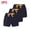 A236 Navy, variant on 3-Pack Girls' Casual Shorts Elastic Waist Cotton Play Short Pants with Cute Bow Detail Stretchy Comfortable Summer Lounge Activewear Multipack Toddler Bottoms
