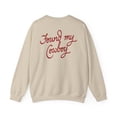 thumbnail image 4 of Found My Cowboy Western Sweatshirt Cowgirl Country Graphic Pullover for Women, 4 of 6