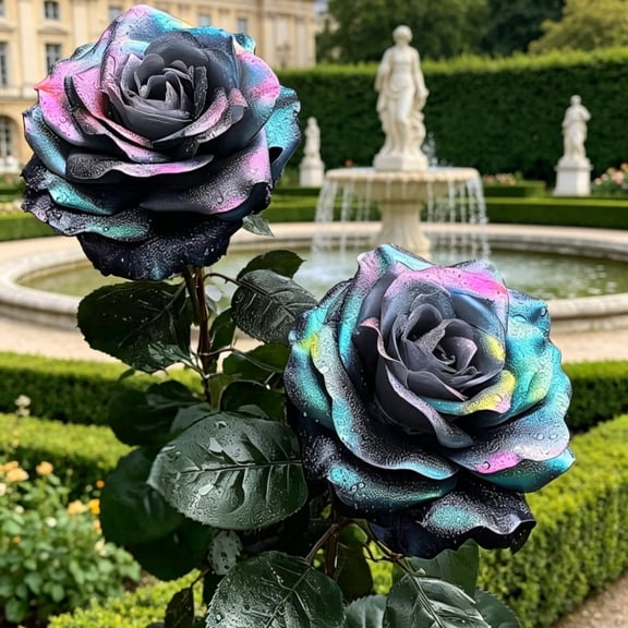 Rare Rose-- Bulk--10 color options -- Garden Stake for Outdoor Decoration--Fresh Natural--Accent--for Patio and Walkways