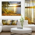 thumbnail image 2 of Designart Beautiful View of Sunset over Lake Canvas Wall Art, 2 of 4