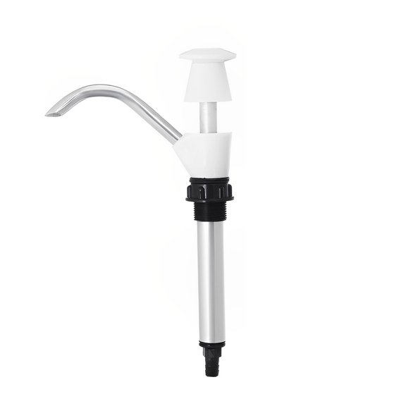 becaristey Pompe à Eau Manuelle en Alliage d'Aluminium Télescopique de Remplacement Extérieure Étanche pour VR Remorque Cuisine Robinet de Toilette Portable Blanc