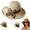 Beige-wide Brim, variant on Elegant Handmade Straw Hat for Women, Breathable Foldable Retro Sun Hat with Ruffled Bow, Ideal for Beach and Travel