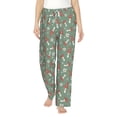 thumbnail image 2 of Kdxio Women's Comfy Stretch Retro Hippie Groovy MushroomPrint Drawstring Pajama Pants-XX-Large, 2 of 9