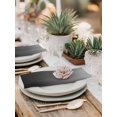 thumbnail image 5 of Grey Ombre Cloth Napkins Set of 4 Reusable Dinner Napkins, Contemporary Gradient Abstract Art Cocktail Napkin Washable Table Napkins for Wedding/Holiday Party/Baby Shower 20"x20", 5 of 7