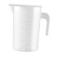 thumbnail image 5 of Taza medidora con escala, transparente y resistente, para agua caliente y fría, ideal para restaurantes y hogares. 2000ML, 5 of 9